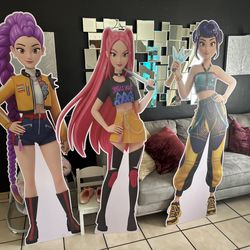 Kpop Demon Hunter life size cutout and backdrop