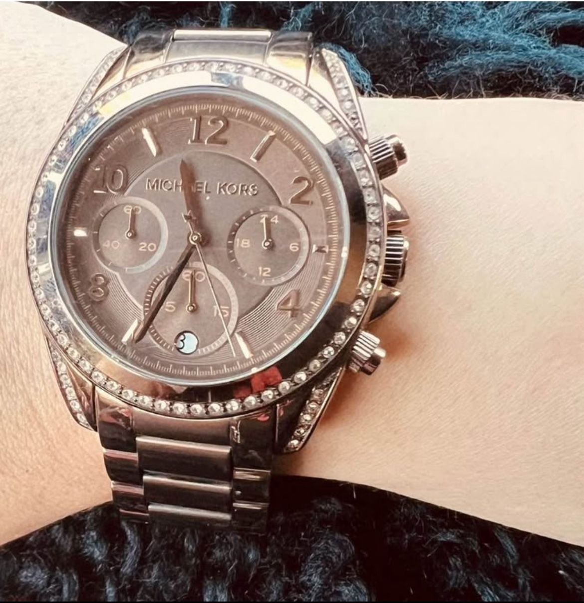 Michael Kors Women's MK-5493 Blair Chronograph Brown PVD Watch