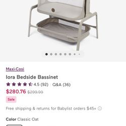 Maxi Cosi Iora Bedside Bassinet