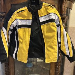 Frank Thomas Womens Riding Jacket  motorcycle black sz L Large