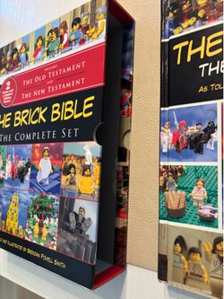 The Brick Bible 2 books and poster