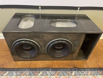 American Bass Titans 10s In Custom Kerfed Box With LEDs And Phantom 4k Amp