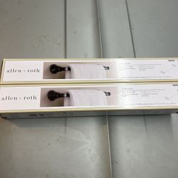 2 Brand New Allen And Roth 18inch Towel Bars 
