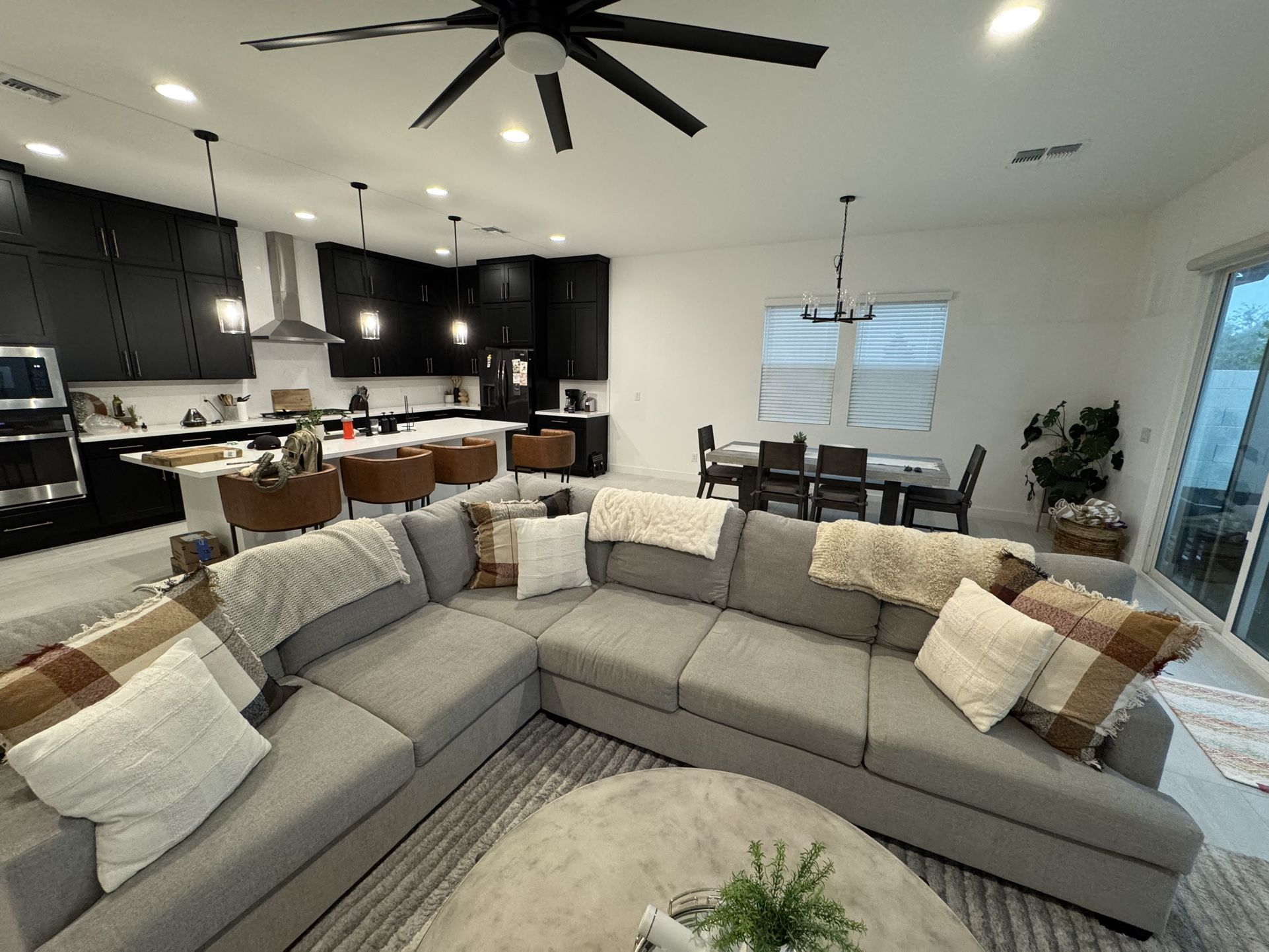 Grey L Shaped Sectional Couch