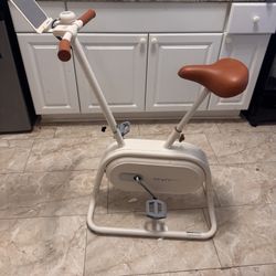 Cream Colored Beginner Exercise Bike 
