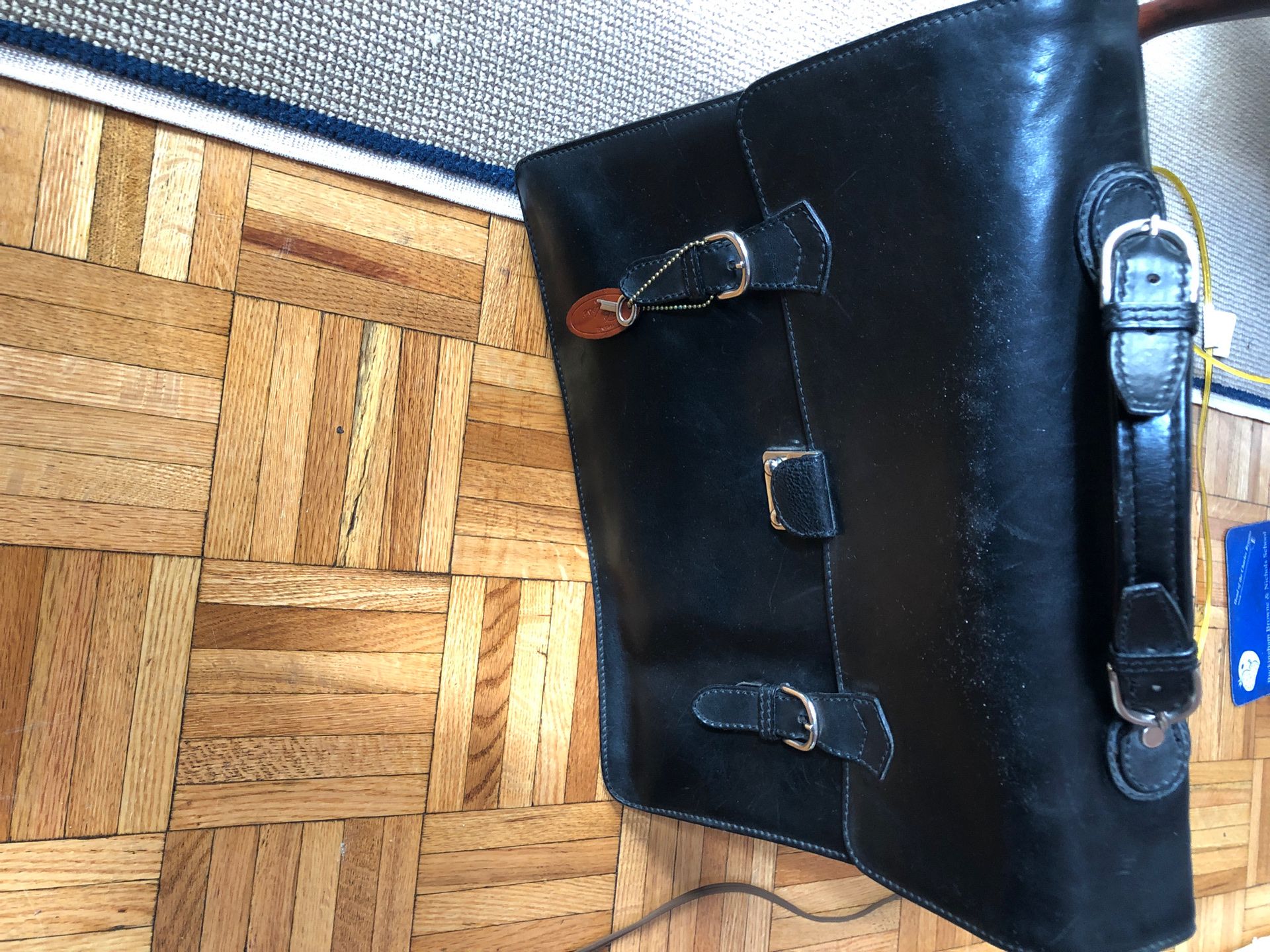 Pralesi genuine leather briefcase