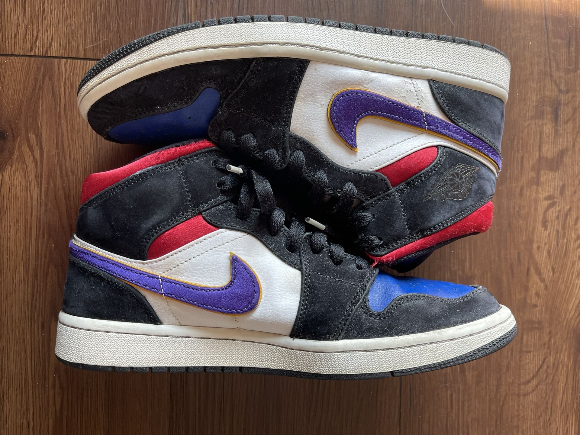 Jordan 1 “mid Lakers Rivals”
