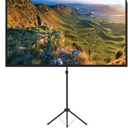 Projector Screen with Stand, 100 Inch