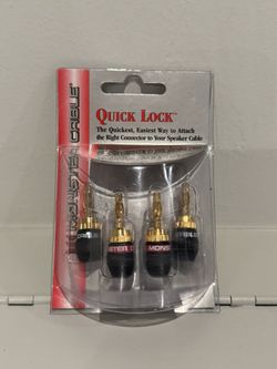Monster Cable Quick Lock Speaker Wire Connectors