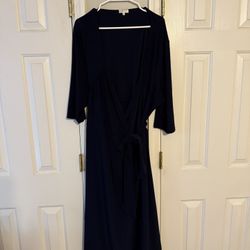 Navy Wrap Dress 