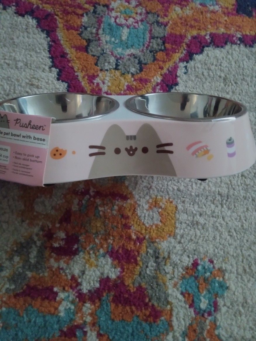 Cat Food Bowls And Base
