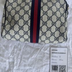 Gucci Gucci Ophidia Supreme Coated Canvas Toiletry Pouch