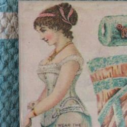 Small Coaster Or Decor Tile Featuring Victorian Style Picture