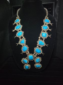 Squash Blossom Native American Necklace