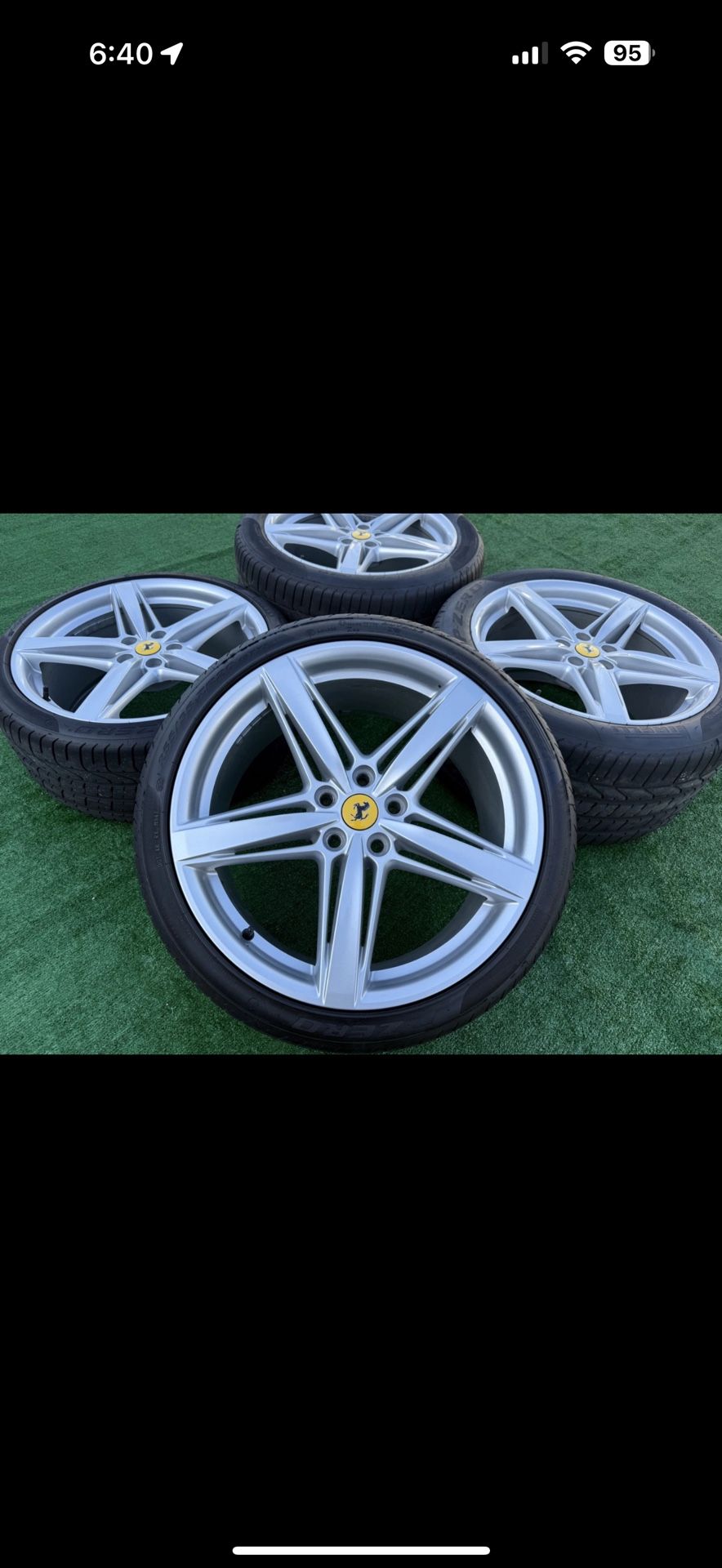 Ferrari F12 Wheels Original OEM Pirelli Factory Berlinetta Set Ultra-Rare