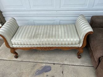 French Provincial Upholstered Bench