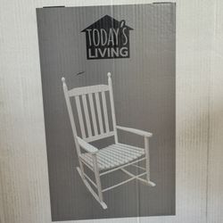 White rocking chair