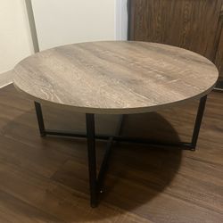 Wood & Metal Table Set