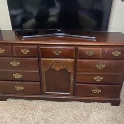 Wooden Dresser and Night Stand