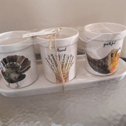 Three Smaller Plant Pots