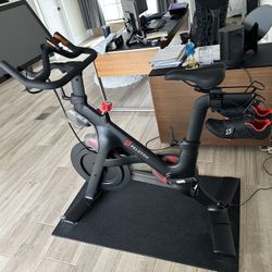 Peloton Bike + Shoes + 3 Pound Weight Set