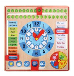 My First Learning Calendar- Kids, Wooden Board Toy, Montessori 3+, ASD toy