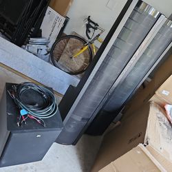 Martin Logan electromotion esl  speakers and sub