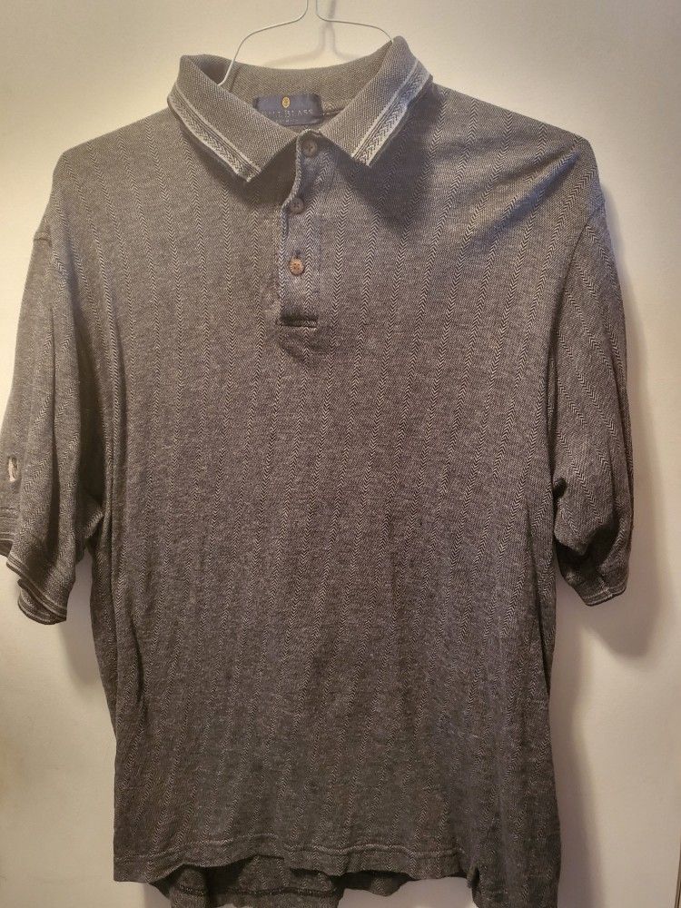 Bill Blass Gray Polo L