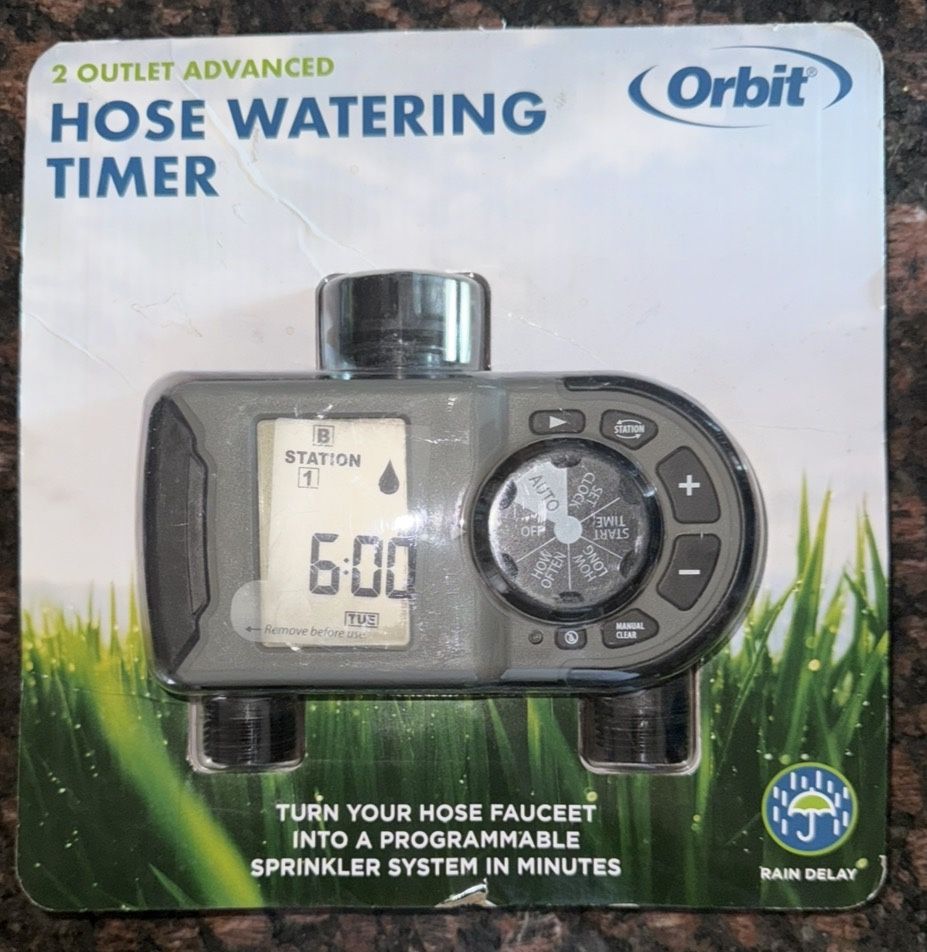 Orbit - 2-Outlet Programmable Hose Watering Timer Sprinkler Timer