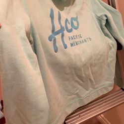 Long sleeve, pullover, hooded sweatshirt