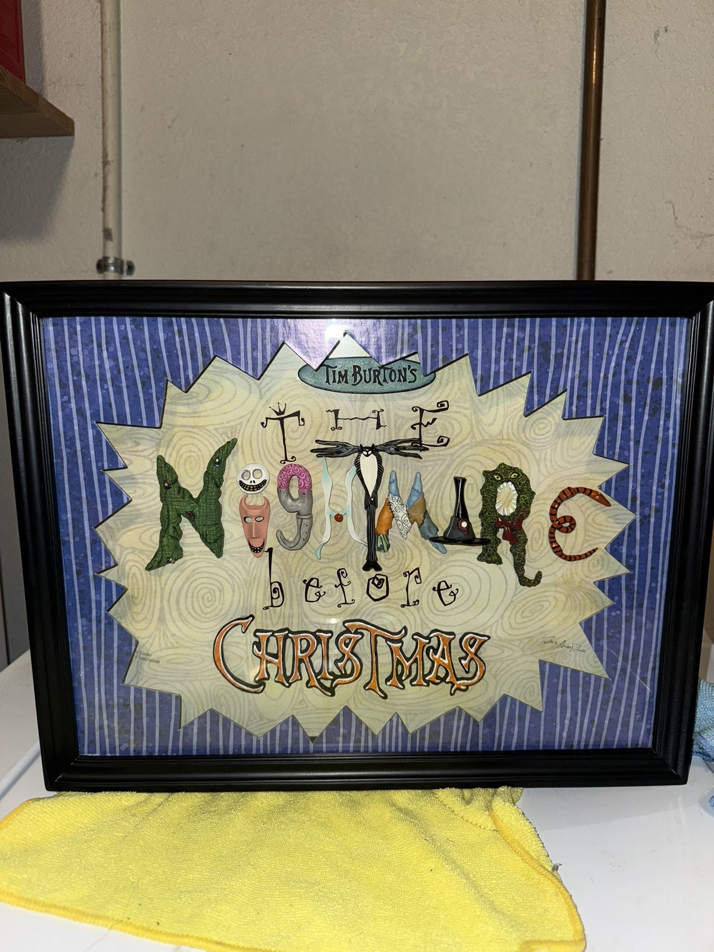 Limited Edition Nightmare Before Christmas Shadow Box Signed Dave Avanzino RARE
