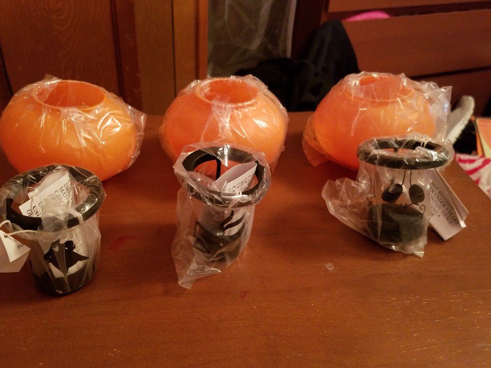 Nightmare Before Christmas votive candle holders