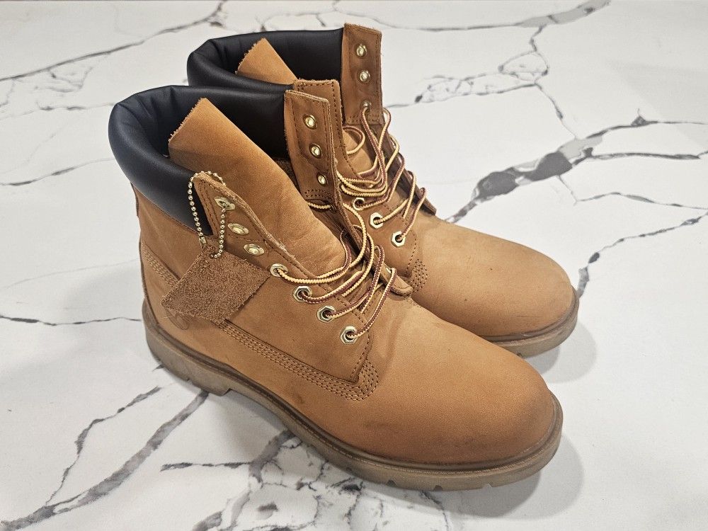 Timberland 6" Classic Basic Waterproof Wheat Nubuck Size 10 Men's