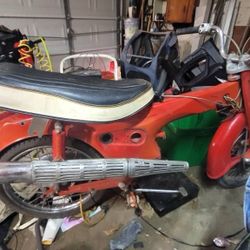 1965.  Honda Motorcycle.   Vreat Project  This Bike Restored Goes For $3500