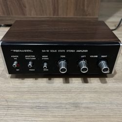 Realistic SA-10 Amplifier - Vintage - Phono Tape