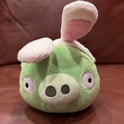 RARE Angry Birds 5” Easter Green Pig Plush