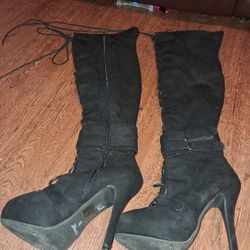 Black boots for sale $20 Each