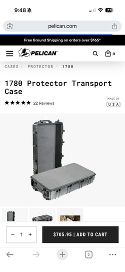 Pelican 1780 Transport Case