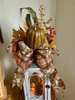 Fall Pumpkin Bow