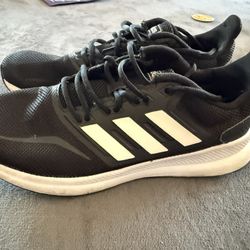 Adidas black sneakers size 9
