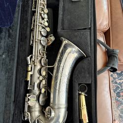 1946 Conn 6m VIII Silver Plated Alto Saxophone W/Goldwash bell - STUNNER‼️