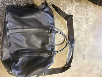 Coach Black Leather Tote Bag