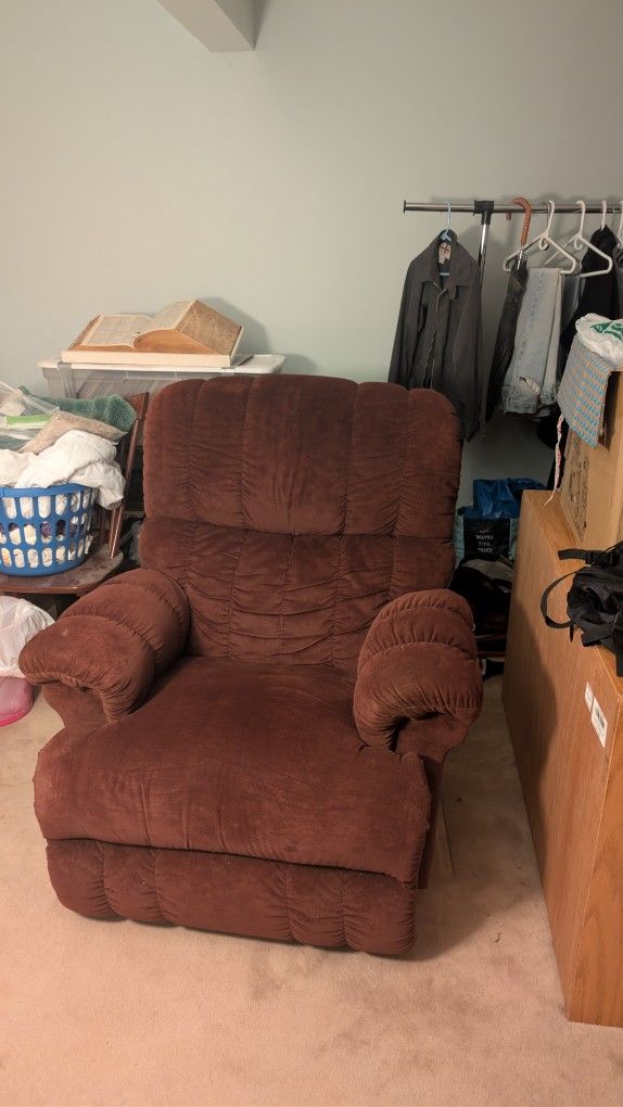 Maroon Recliner Sofa