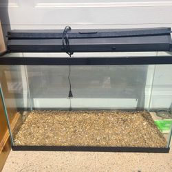 29 Gallon Aquarium w/ Hood and Gravel 
