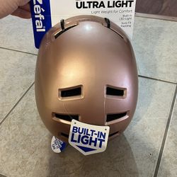 Zefal Helmet for 14+ with Built In Light - Rose Gold
