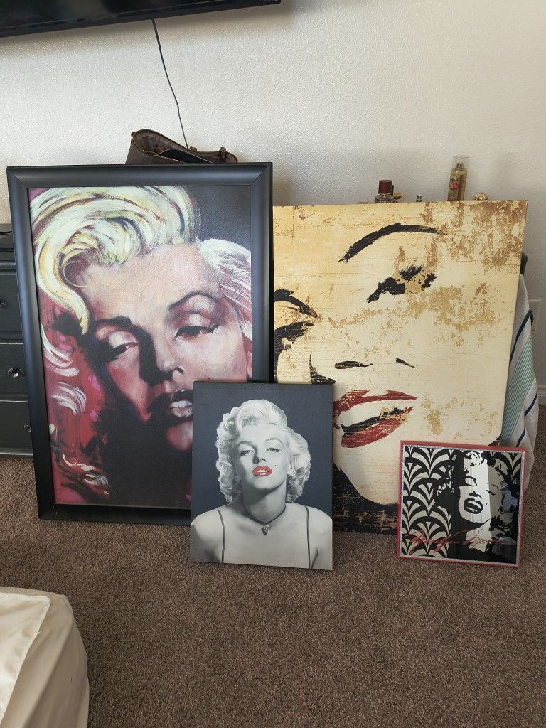 4-Piece Marilyn Monroe Art Collection 