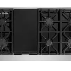 Entree 48 in. Professional Style Gas Cooktop with 6-Burners