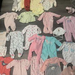 Baby Infant Clothing Lot Up To 9 Months 