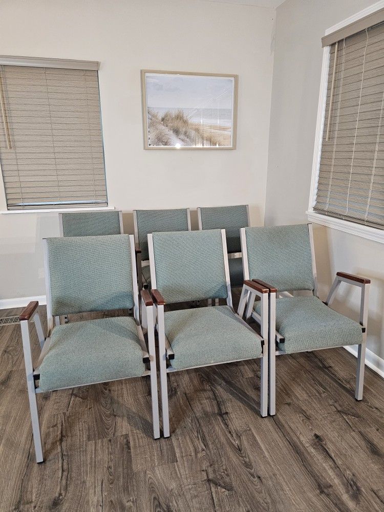 Stackable Church/Office Chairs with Arms β 38 Available, Free Local Delivery