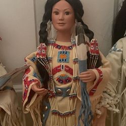 Danbury Mint Native American Bride Doll